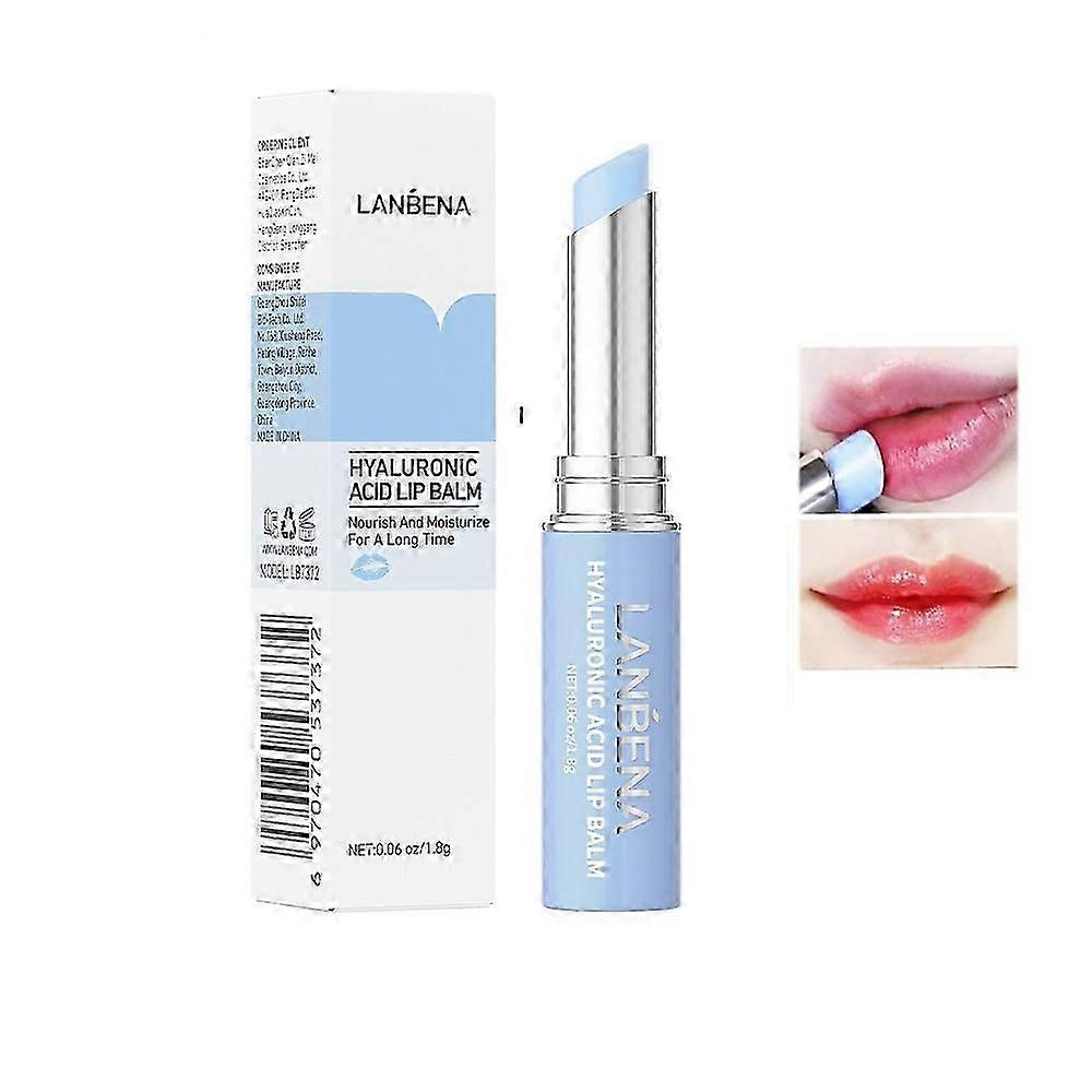 Hyaluronic Acid Lip Balm Lip Plumper, Natural Extract Fade Lip Lines Nourishing Moisturzing Lipstick, Long-lasting Lip Care