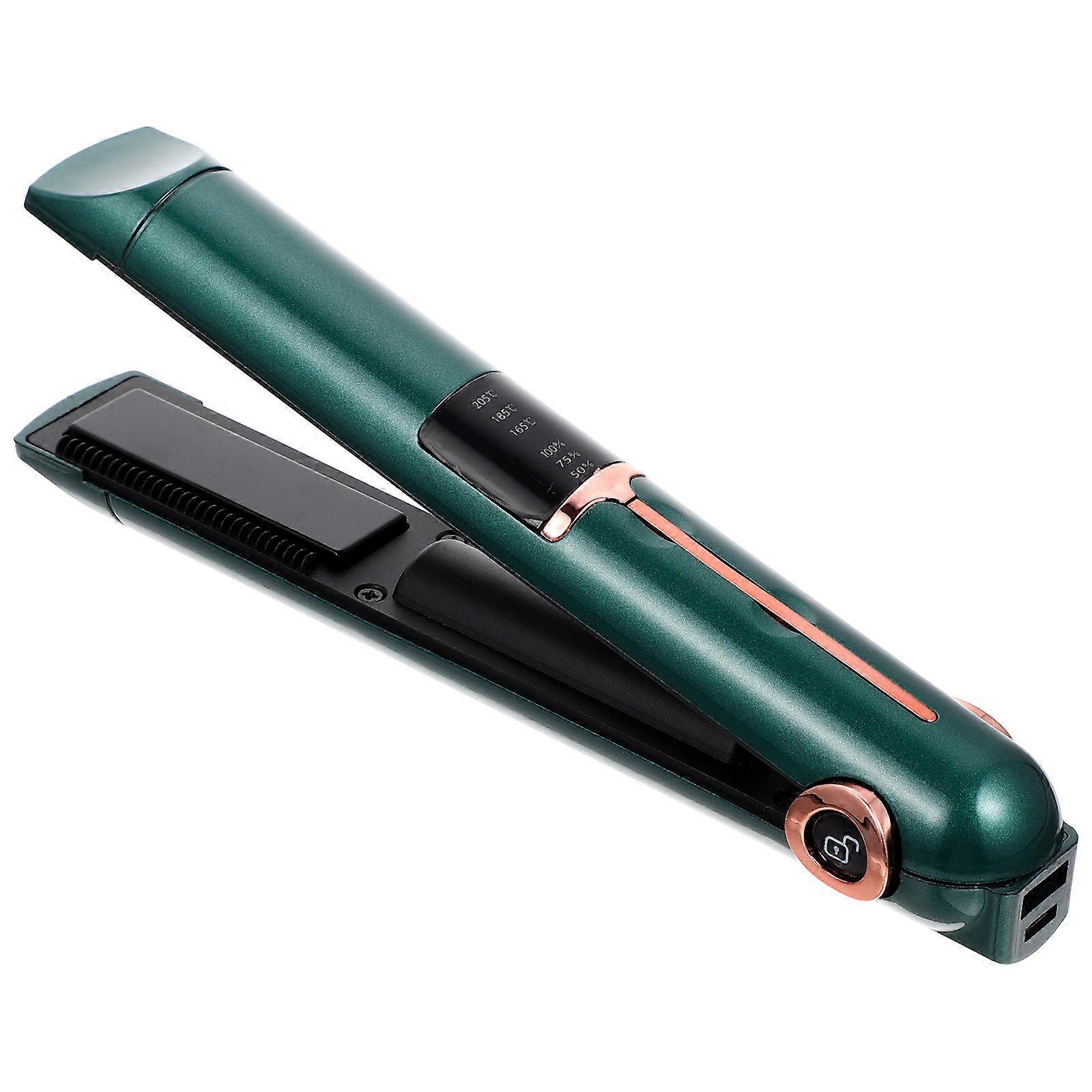 Portable Hair Straightener Curler For Women Home Use 21X4X3.5CM Abs Adjustable Temperature 1Set