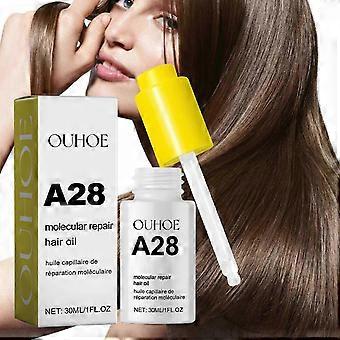 A28 Molecular Hair Repair Oil, repariert Schäden, reduziert Frizz, verbessert den Glanz für alle Haartypen Befeuchtet leichtes Haaröl