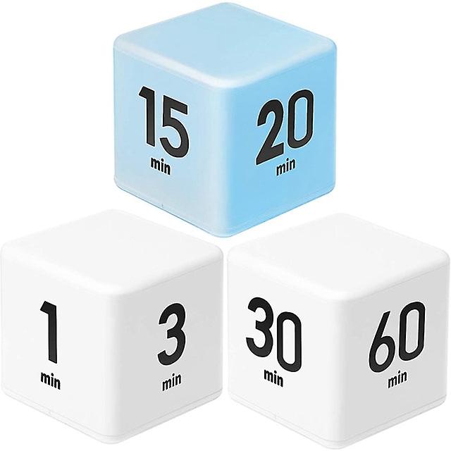 3 Stück Square Timer Küche Timer Kinder Timer Übung Timer Schwerkraft Sensor Flip Timer Workout Timer Spiel Timer