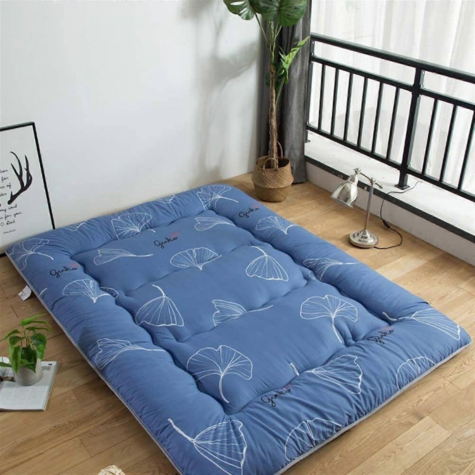 Japanese floor mattresses, foldable, rollup, tatami mats, easy to store (100x200cm B)