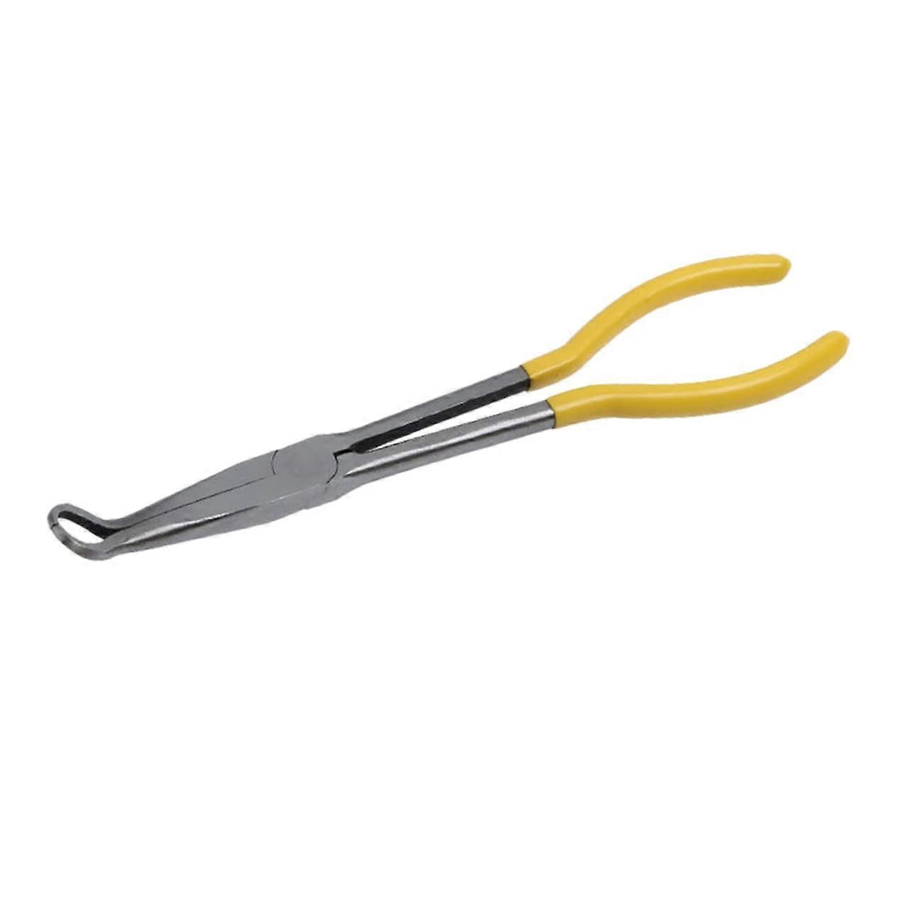 Extended Pliers Round Nose Wire Looping One Piece Long Crimping Handles Yellow Manual Wiring Pliers For Woodworking