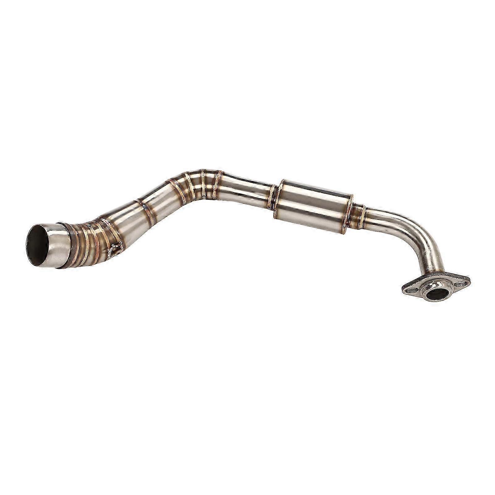 Stainless Steel Replacement Front Middle Pipe with Resonator for Compatible Models 2016-2021