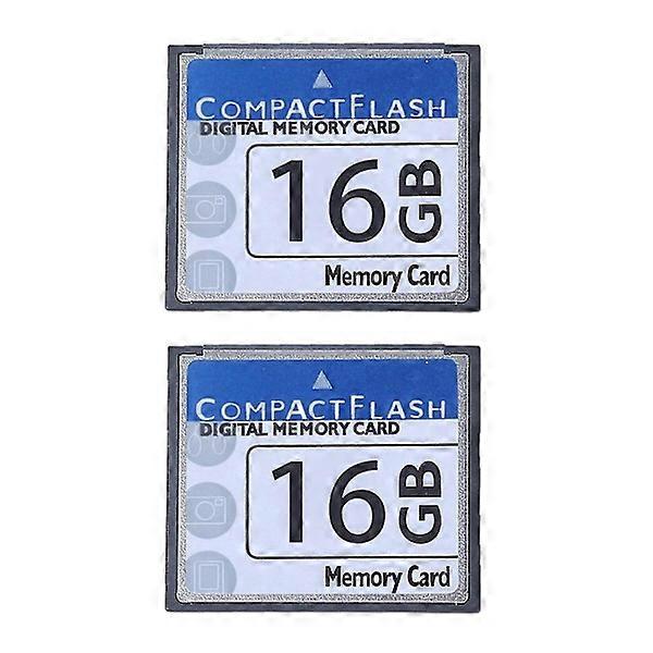 2x Professional 16GB Compact Flash Memory Card (white & blue)