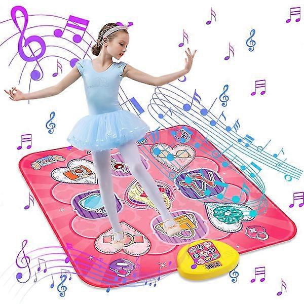 Dancing Mat, Kids Musical Dancing Floor Mats with LED Lights & 5 Game Mo