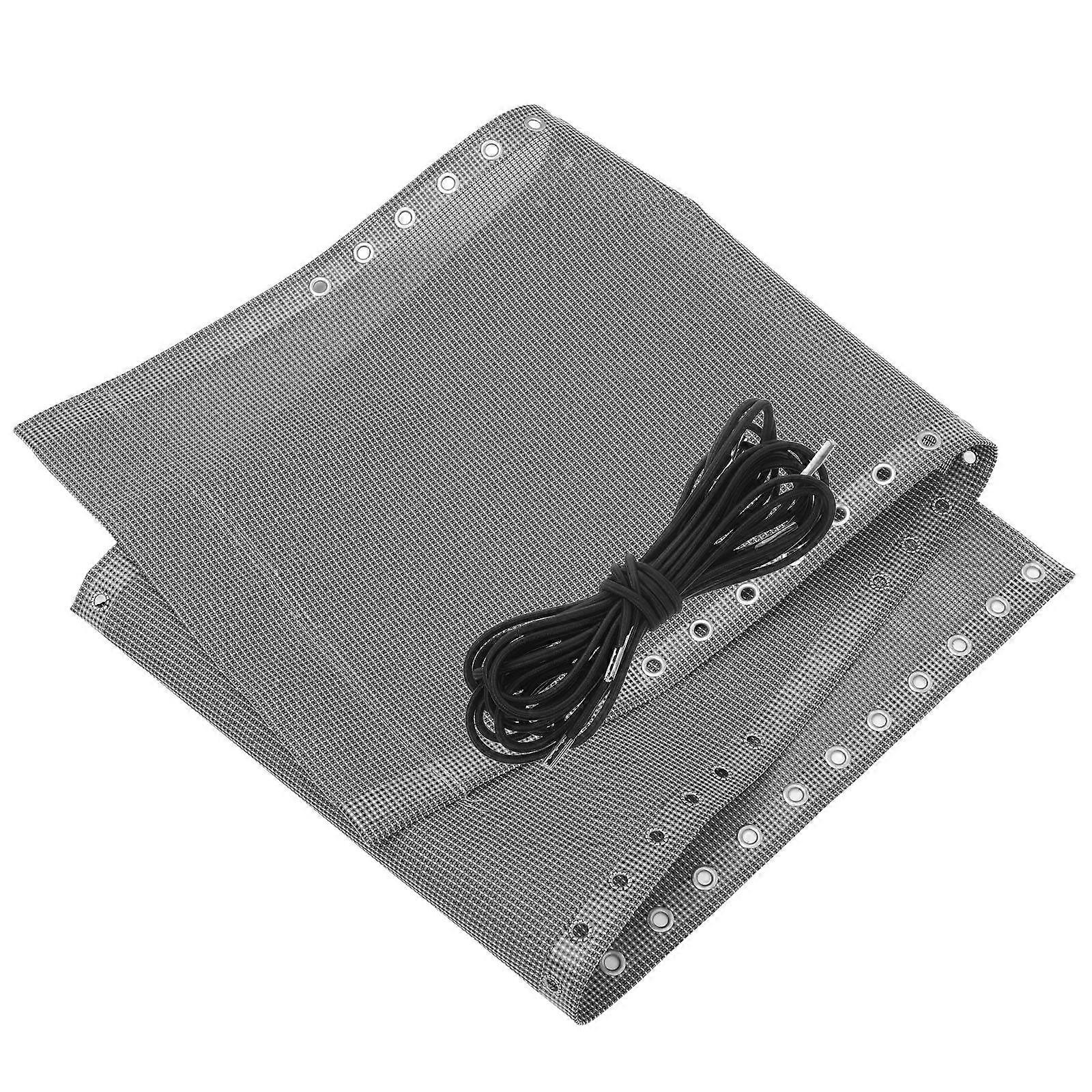 Terrassenstuhl Ersatz Mesh Gewebe Schnell Trocknend Bequem Für Strandstuhl 160X43CM Grau 1Set