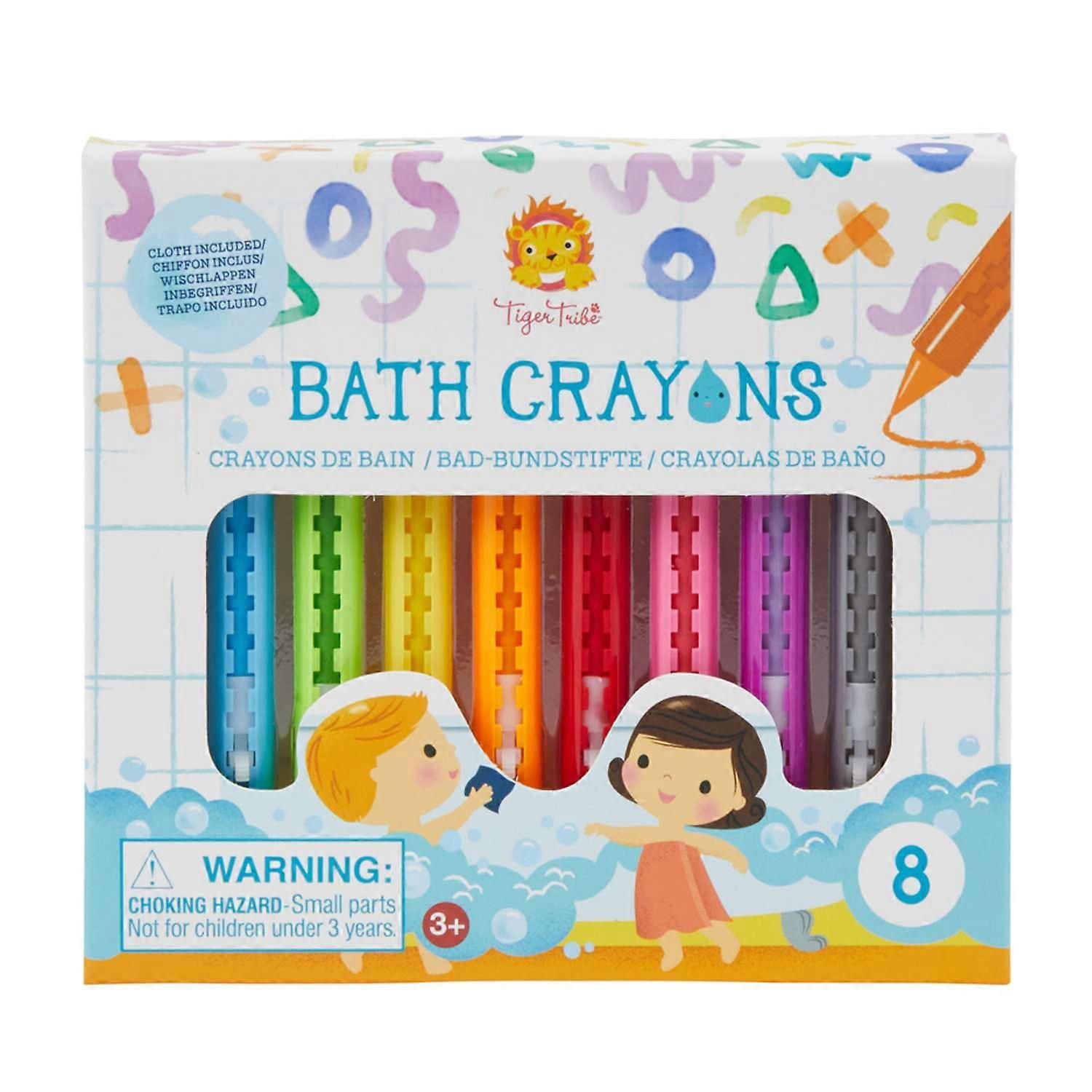 Tiger Tribe Bath Crayons - 8 Coloured Crayons