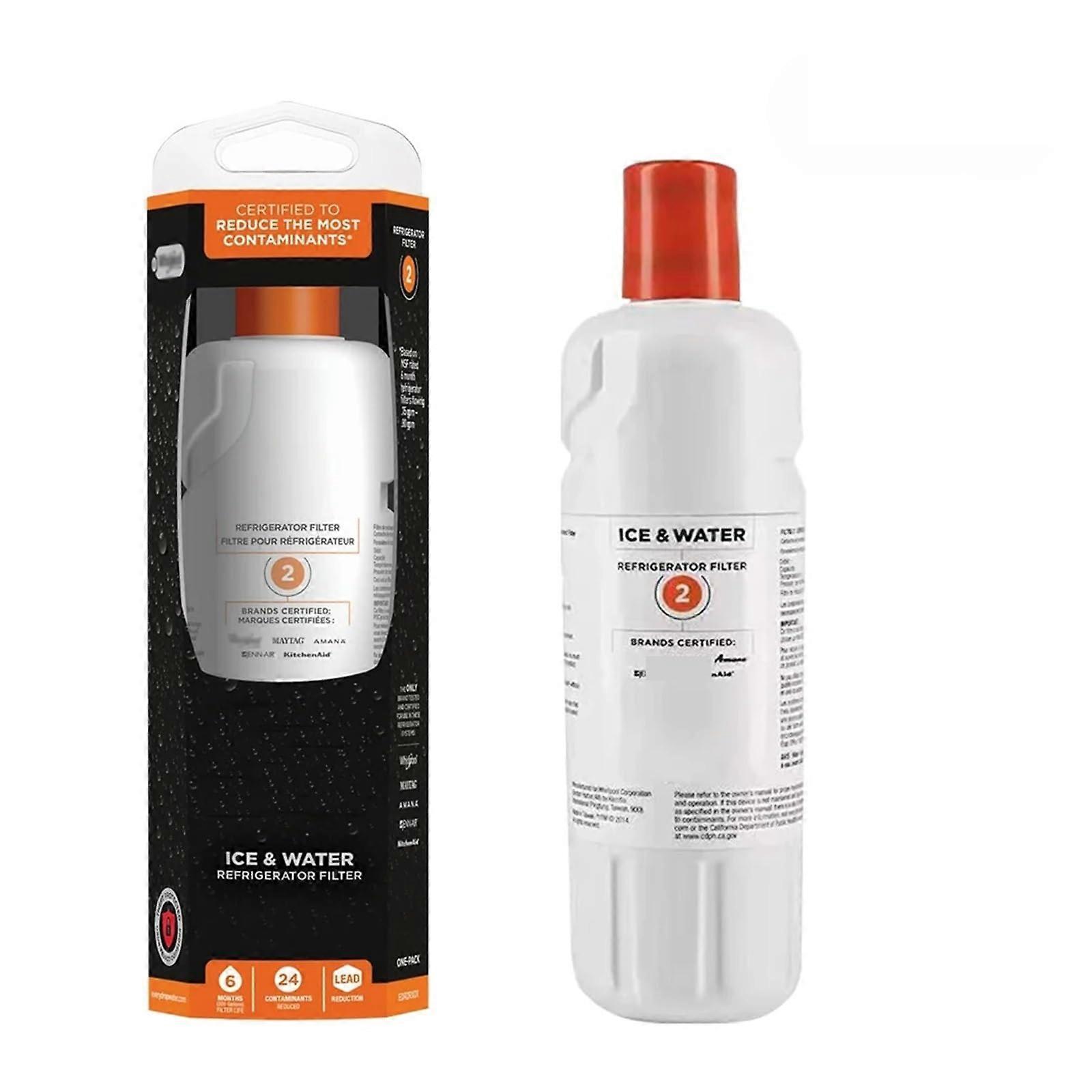 the water filter in the refrigerator, compatible with Whirlpool Filter 2, EDR2RXD1 for Element W10413645A WRF989SDAB (1pc) 1 Piece.