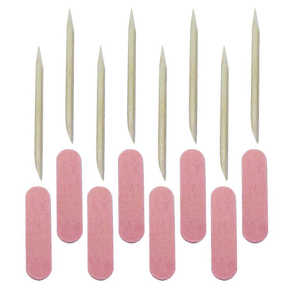 Assorted Color Plastic Nail Art Files for Manicure and Pedicure Tool Small Nail Files 100 Count