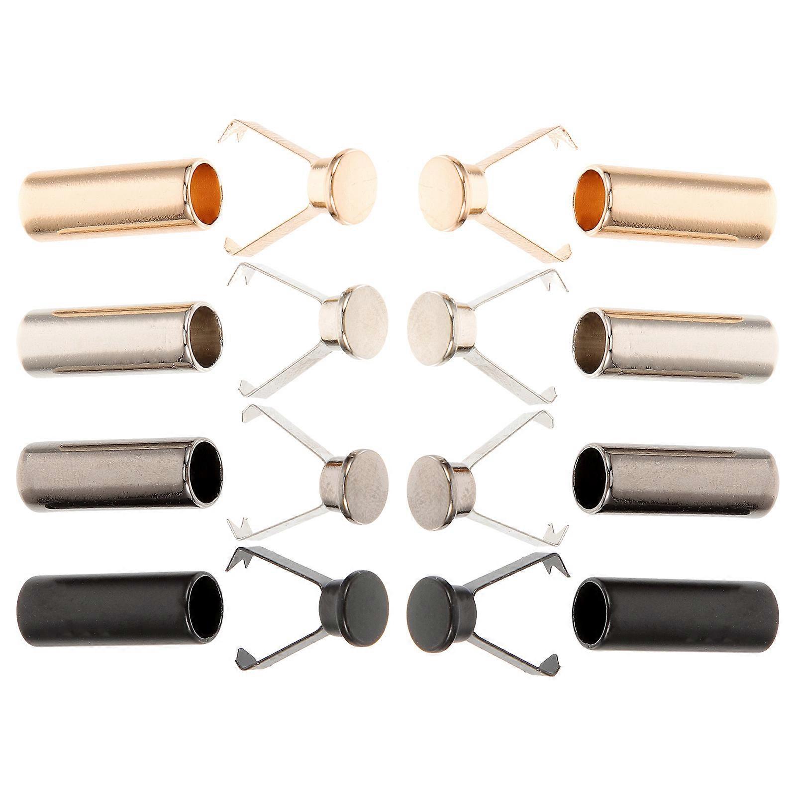 Durable Alloy Shoelace Tips for Decor Assorted Color Compatible with Most Shoelaces 8pcs