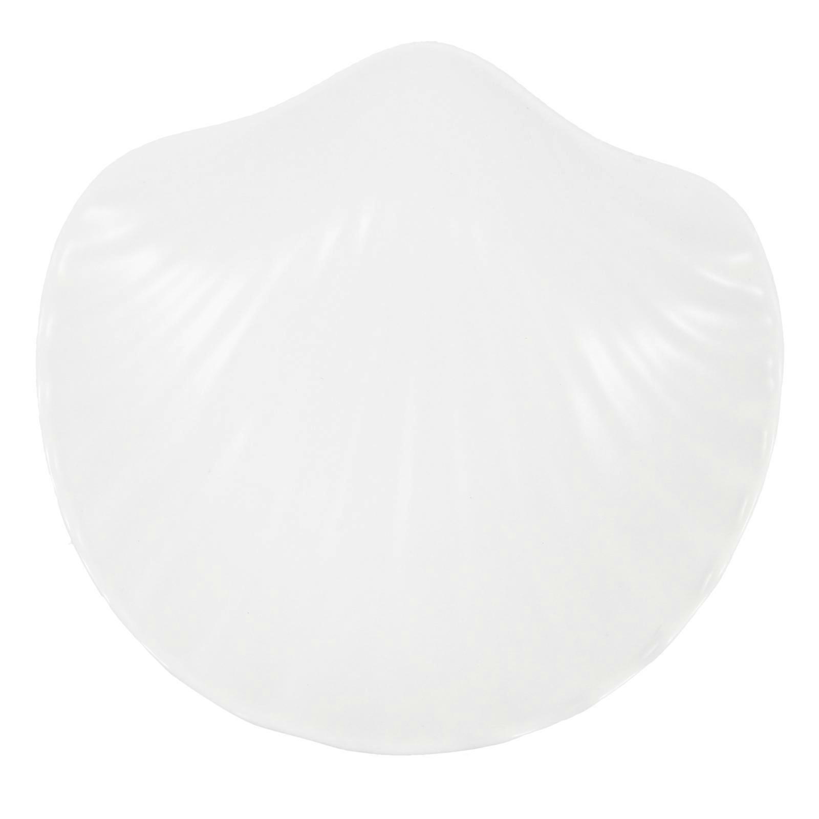 White Snack Plate Shell Shaped Decorative Serving Container Party Favor 16.3X15.5X3.5CM 1Set