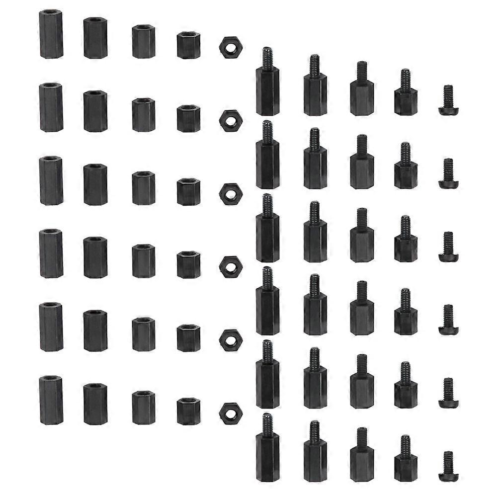 180pcs Standoffs Kit Nylon Hex Column Standoff Assortment Set Screws Nuts Kit