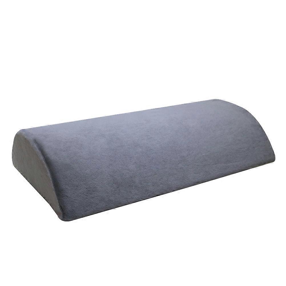 Semi Cylindrical Grey Foot Rest Cushion Portable Comfortable Pillow for Office Home Travel Lightweight Support for Circulation and Leg Swelling Relief