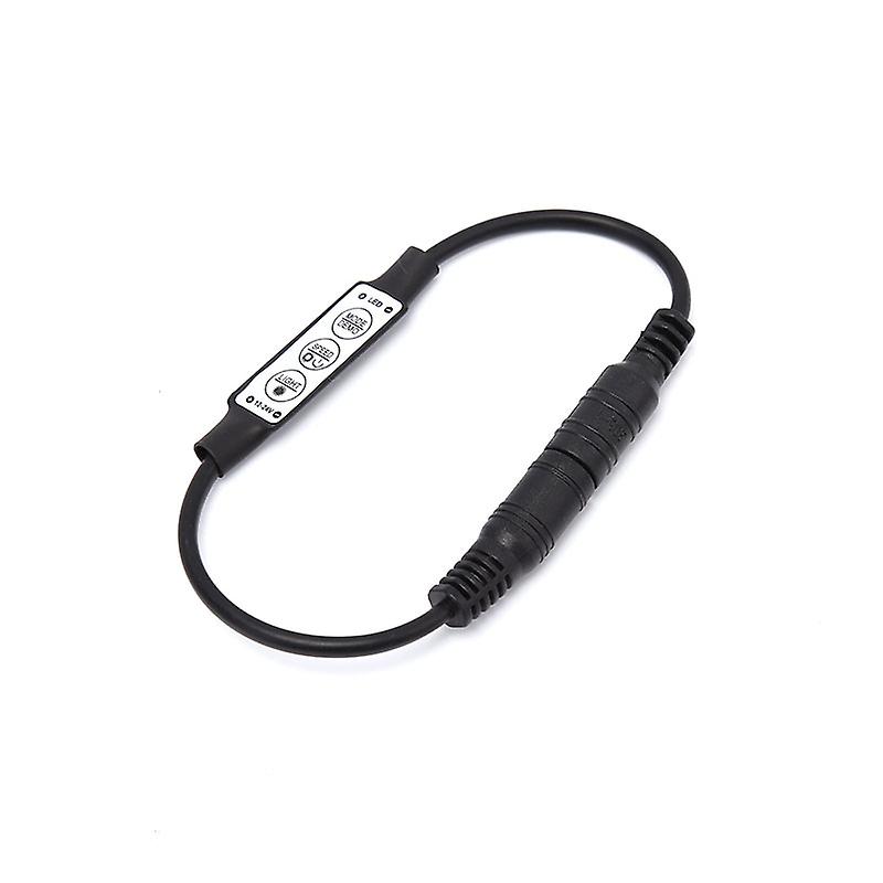 Dc12-24v 6a 3 Keys Mini Led Dimmer Controller 72w With Male Female Dc Connector