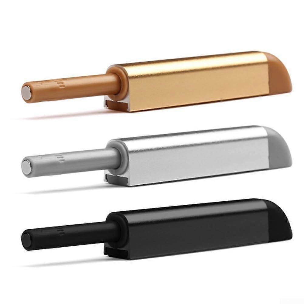 Adjustable magnetic drawer catch, strong tension design for effortless opening and closing (black)
