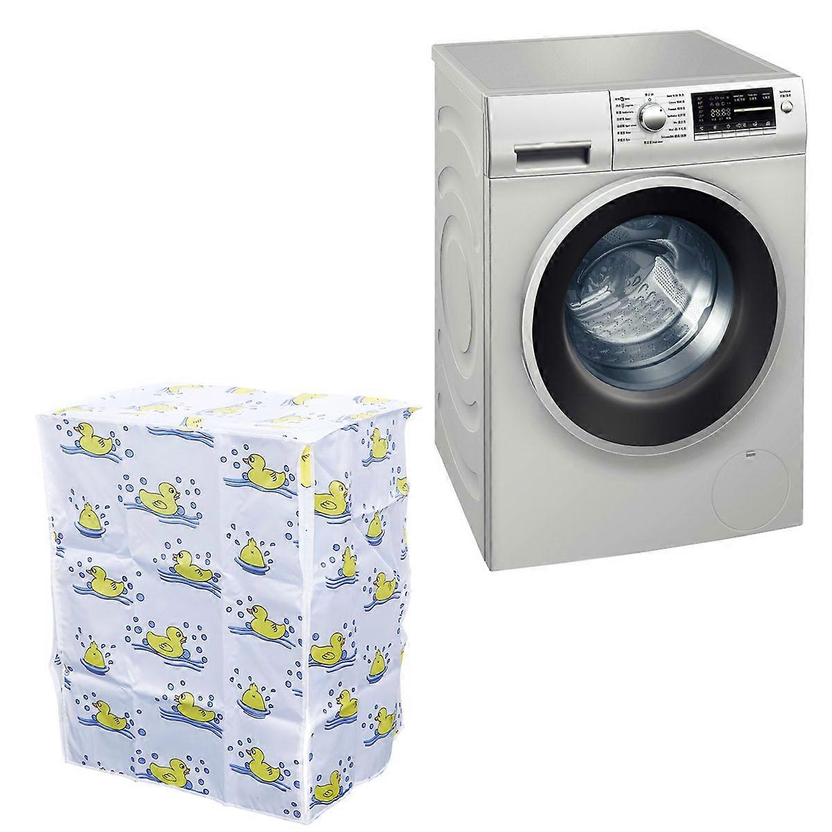 Polyester Satin Cloth Washing Machine Case Protector Multi For Balcony 1Pcs