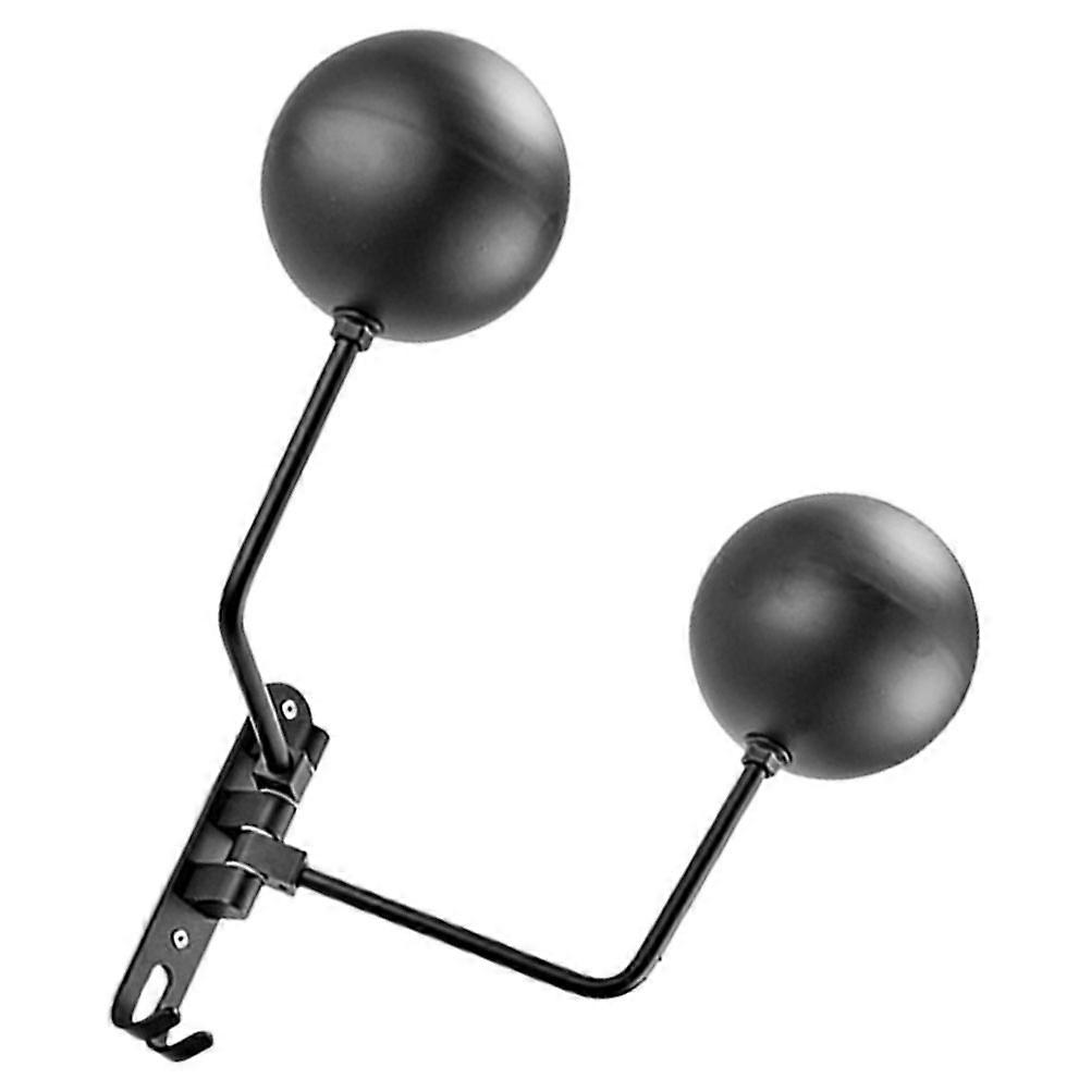 Double Ball Motorcycle Wall Mount Rack Space Saving Organizer for , Hats, and Scarves