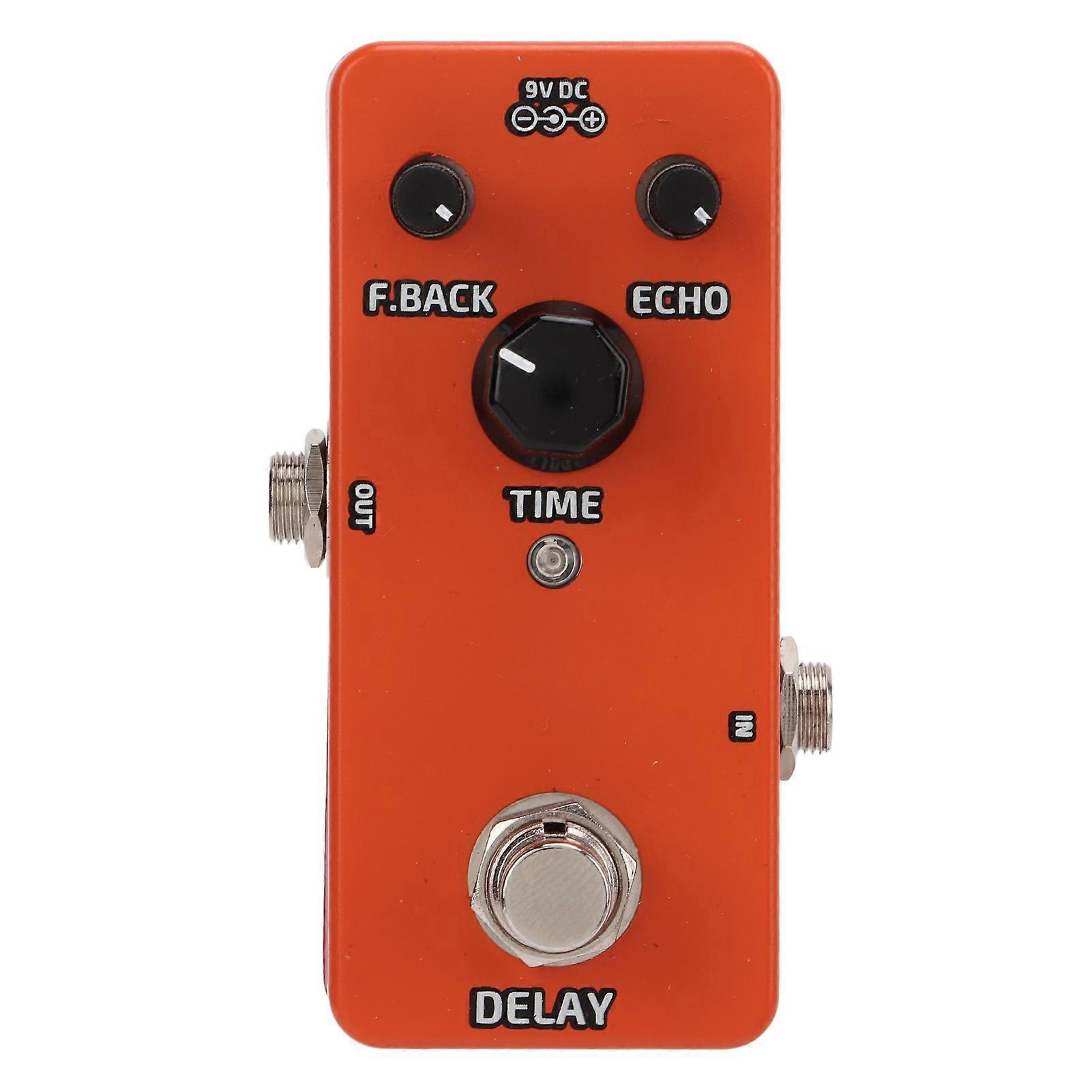 Analog Delay Effect Pedal Vintage Mini Single Block Effects Guitar Accessories Orange