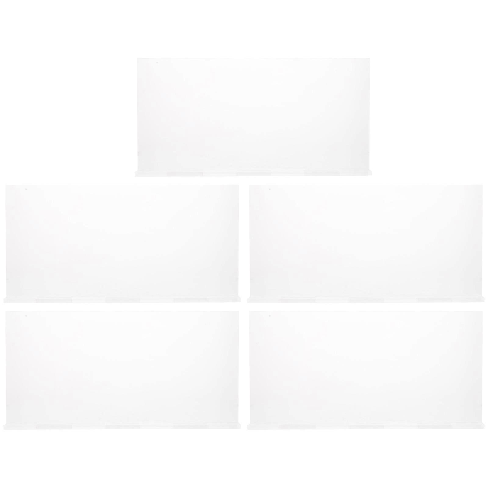 5pcs Acrylic Office Name Plate Sign, Sturdy Transparent Card Stand for Meeting Identity Display, Suitable for Weddings, Parties and Events