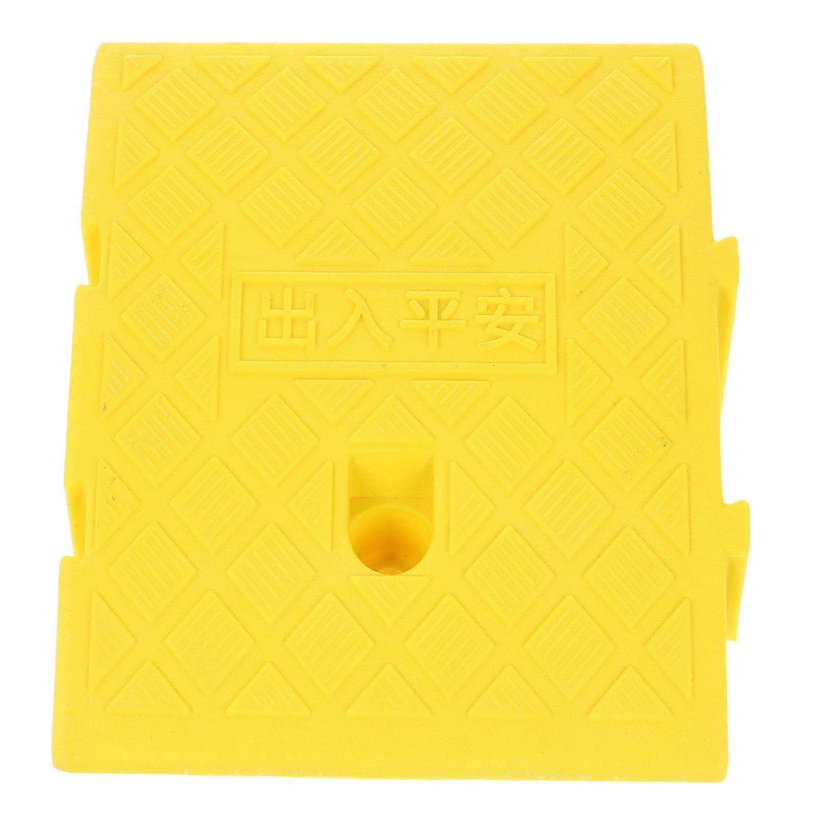 Door Ramps For Thresholds Step Ramp High Load Bearing Capacity Versatile Design Yellow 27 00X25 00X13 50Cm 1Pack