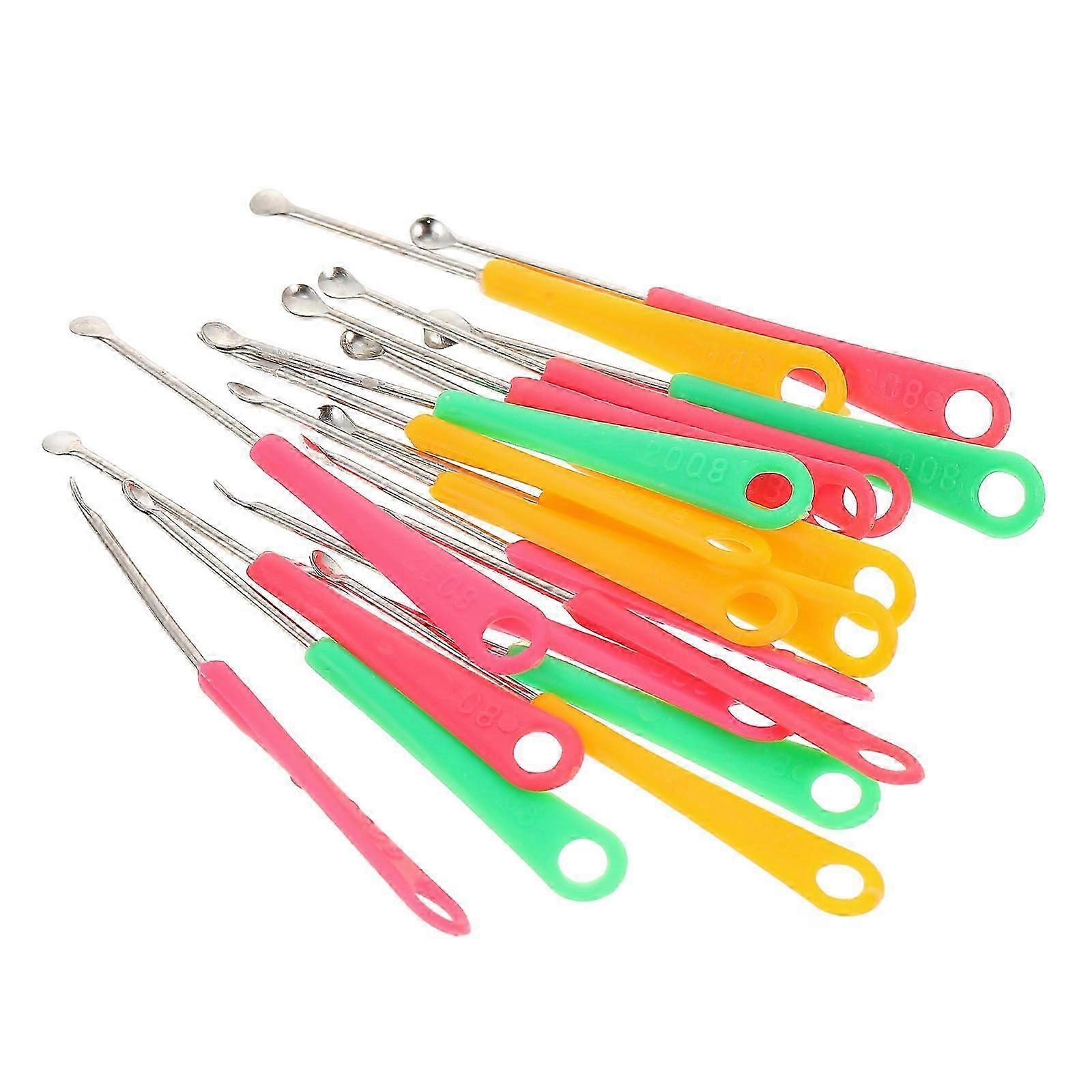 耳掃除スティック耳垢リムーバーセーフ耳垢リムーバーランダムカラー200個