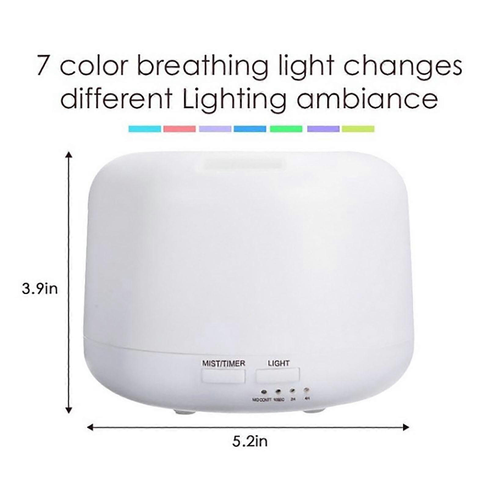 Essential Oil Diffuser with Remote Control 500ML Aromatherapy Humidifier for Office and Home