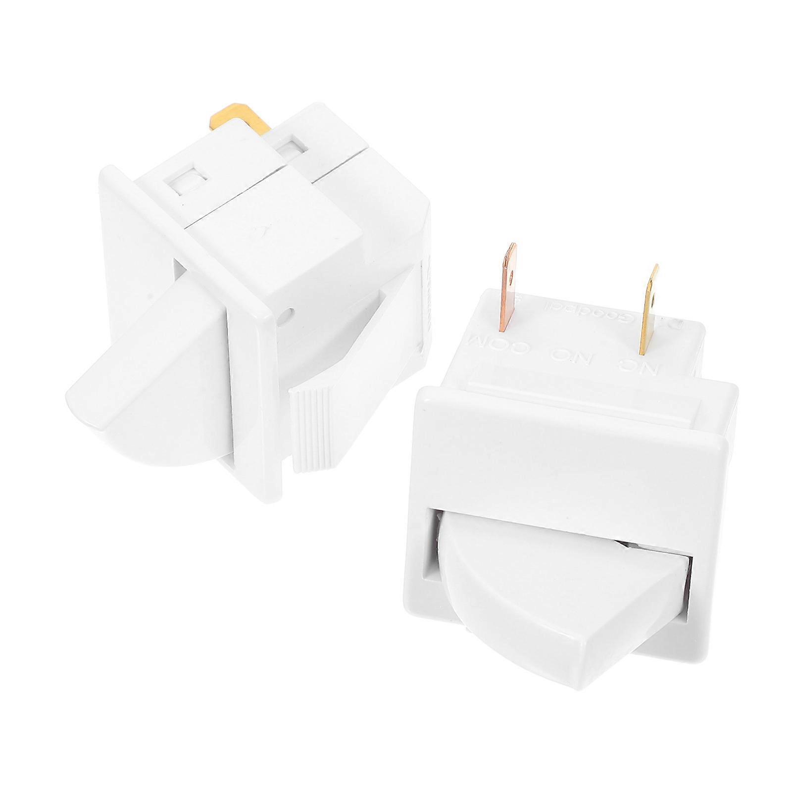 Refrigerator Control Light Switch Door Switch for 2Pcs Replacement