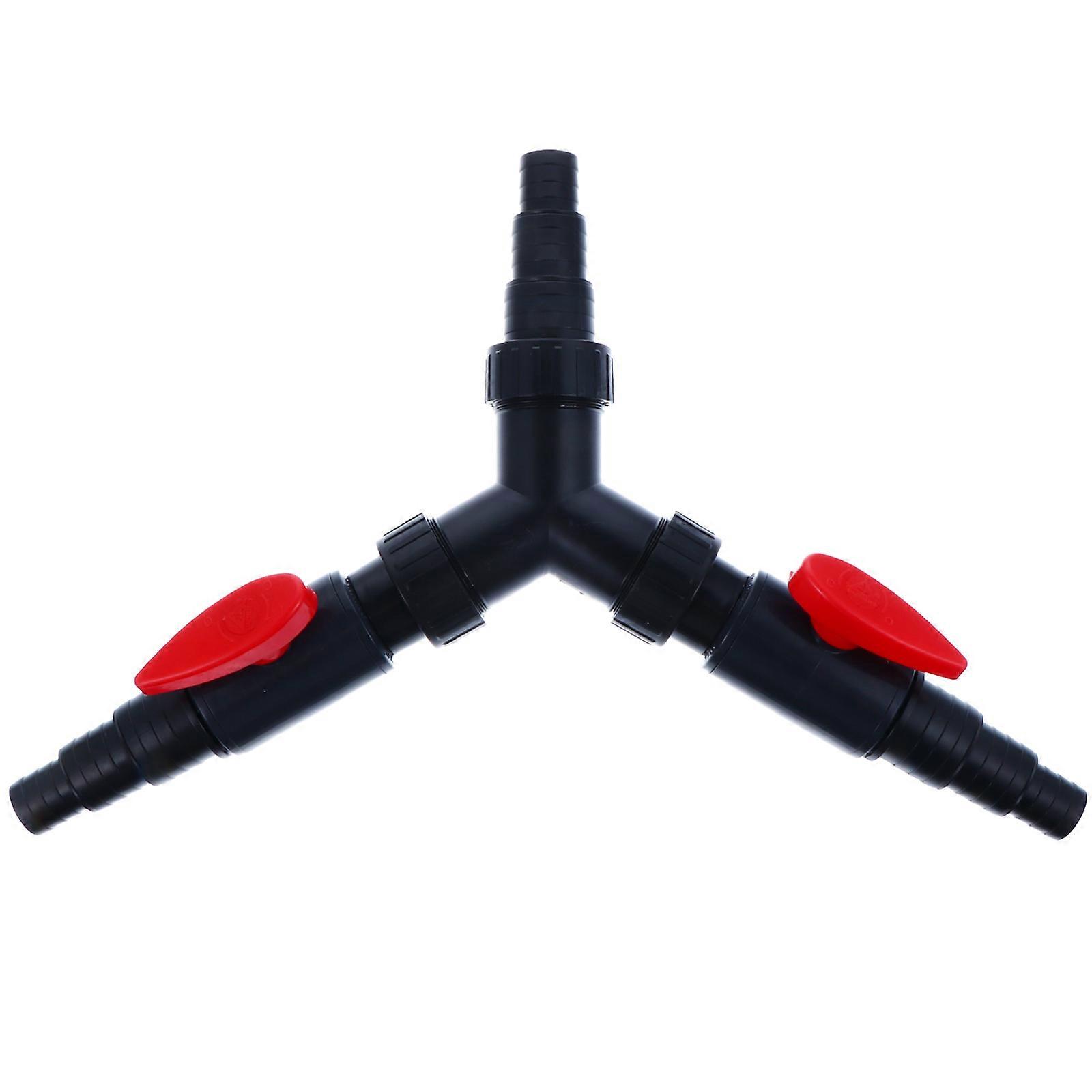 ABS Y Shaped Three Way Connector Adapter For Garden Irrigation Systems 45X36CM Water Flow Control 1Pcs