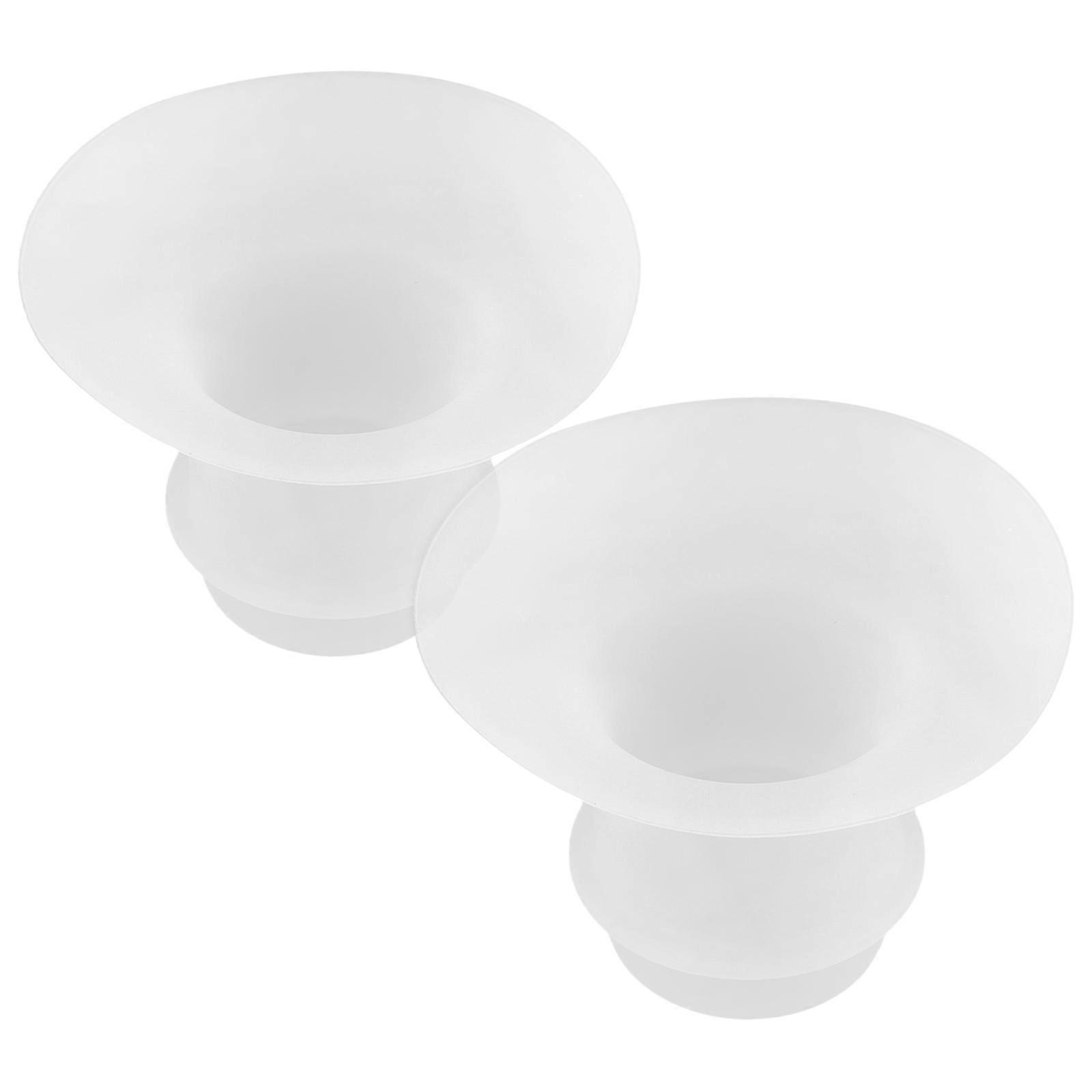 Washable Silicone Pump Flange Inserts 2Pcs For Pump Size Adjustment For Mothers Breastfeeding With Enhanced Suction And Frosted Design