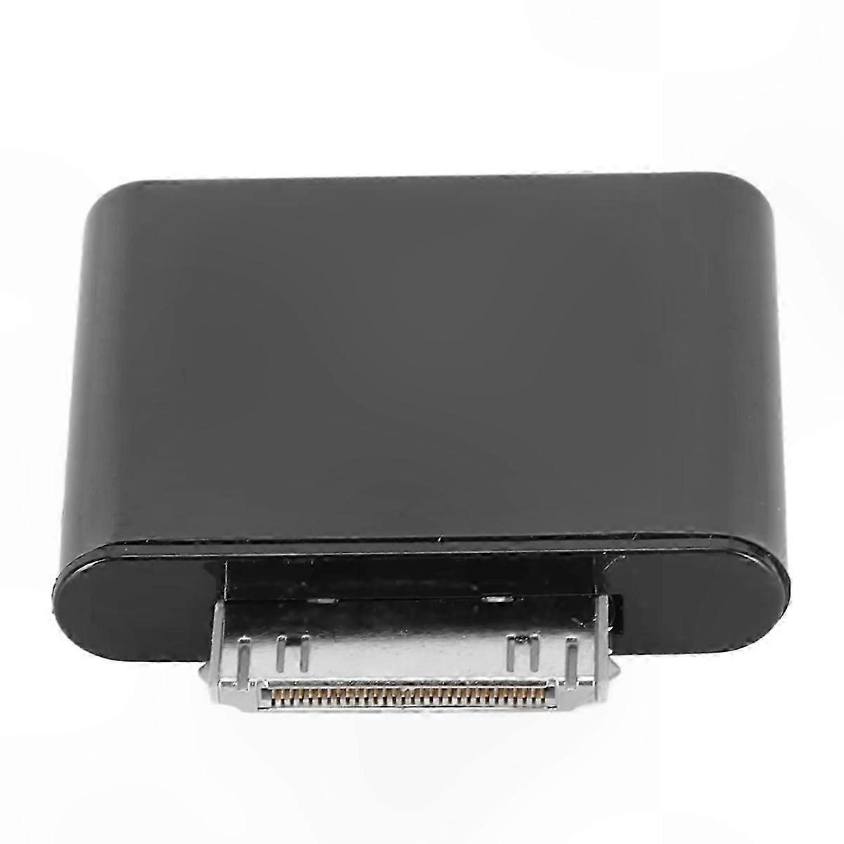 Bluetooth Adapter with 30-Pin Plug and Play Functionality, Black Drive Connector for Easy Setup