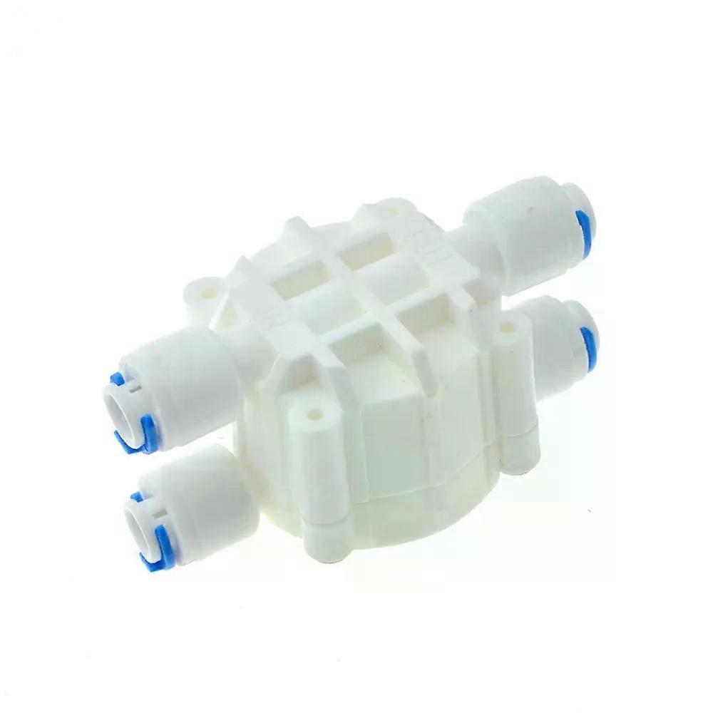 Reverse Osmosis RO 4 Way Valve 1/4 OD Hose Quick Connection Diaphragm Valve Fitting For Water purifier Pure Water Dispenser