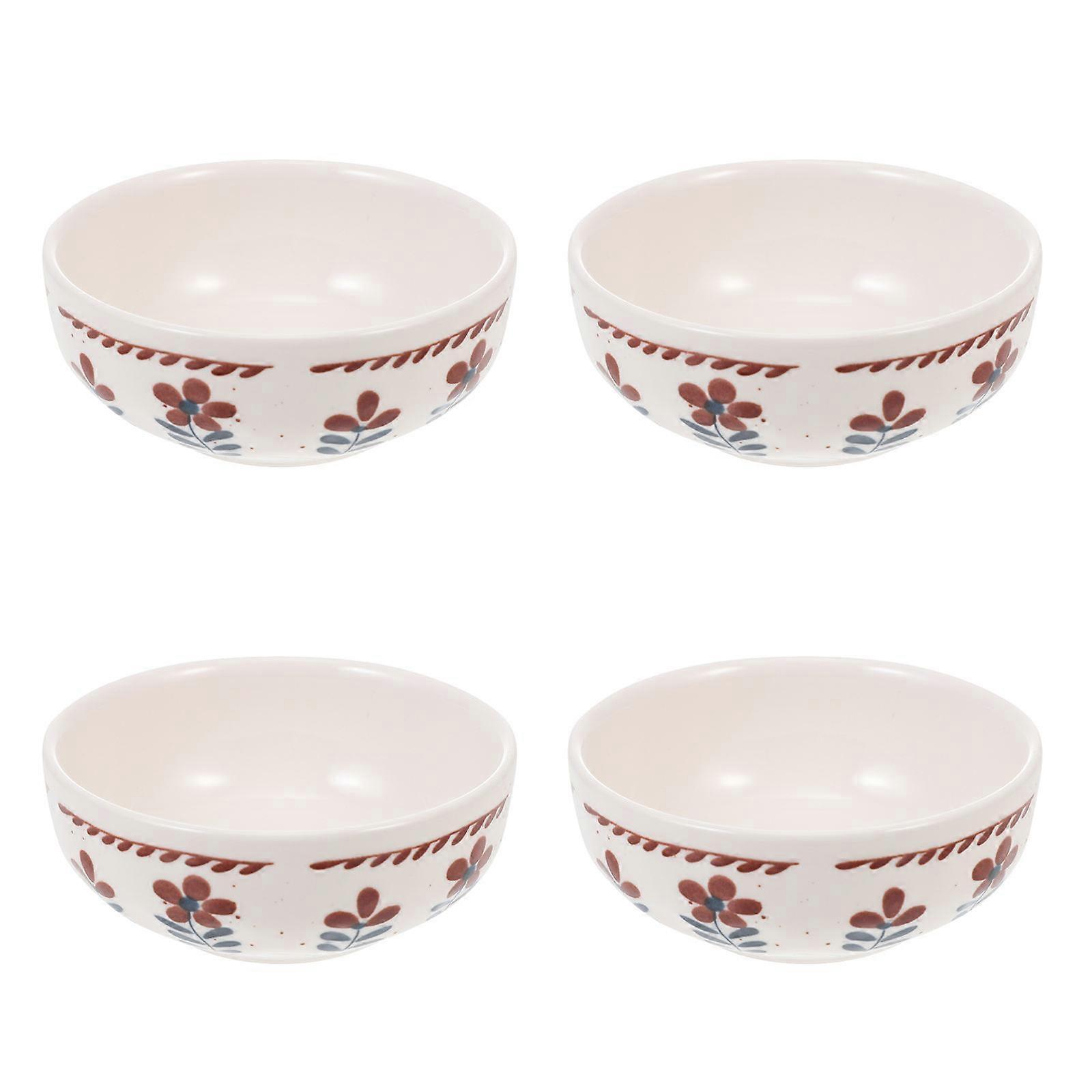 Vintage Bowls Decorative Soy Sauce Holders Ideal For Catering 8.8X8.8CM 4Pcs