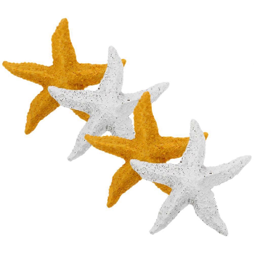 Marine Resin Ornaments 4Pcs Shape Micro-landscape Decorations For Underwater Theme Party