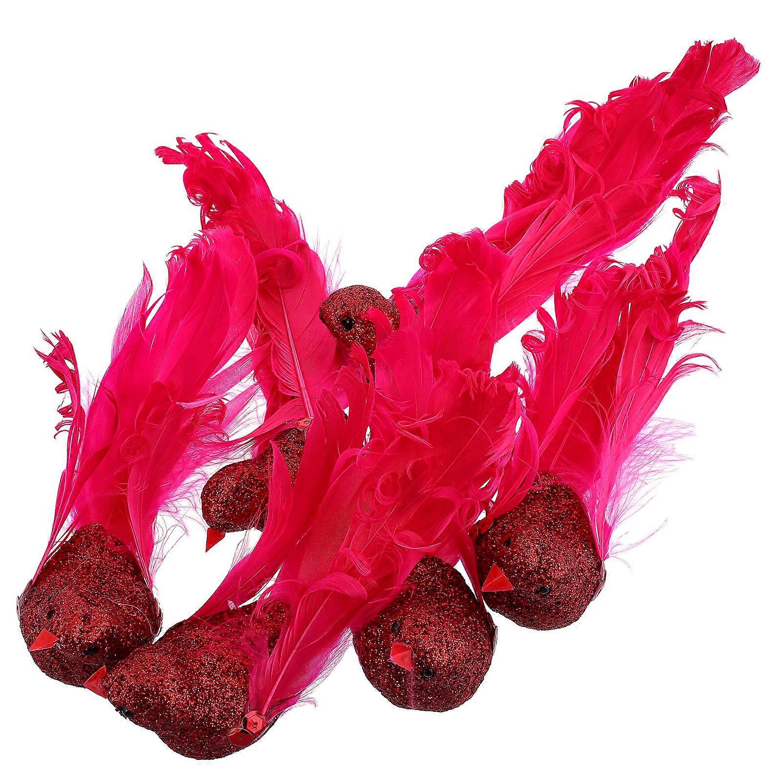 High Simulation Decorative Birds For Homeowners And Craft Enthusiasts 6Pcs 14X4.5X4CM