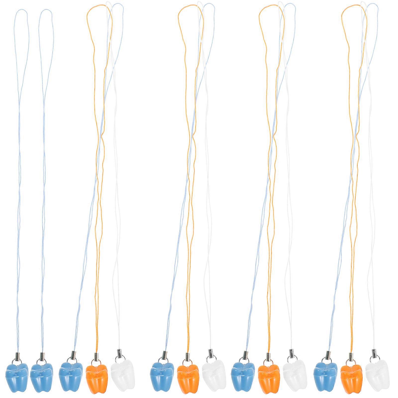 Tooth Box Pendant To Hold Tooth Dentist Visit Memories Keeper For Kids 25Pcs