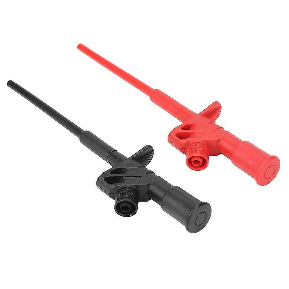 P5004 High Voltage Insulated Quick Test Hook Clamp Holder for Oscilloscope and Measuring Device, 2-Pack