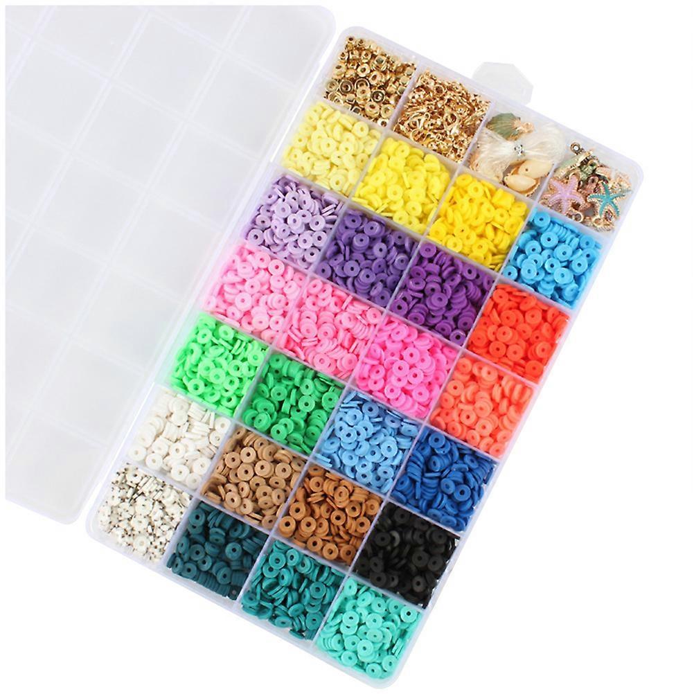 Clay Slices Spacer Beads Kit for Jewelry Making – DIY Craft Accessories for Bracelets, Necklaces, and Creative Projects