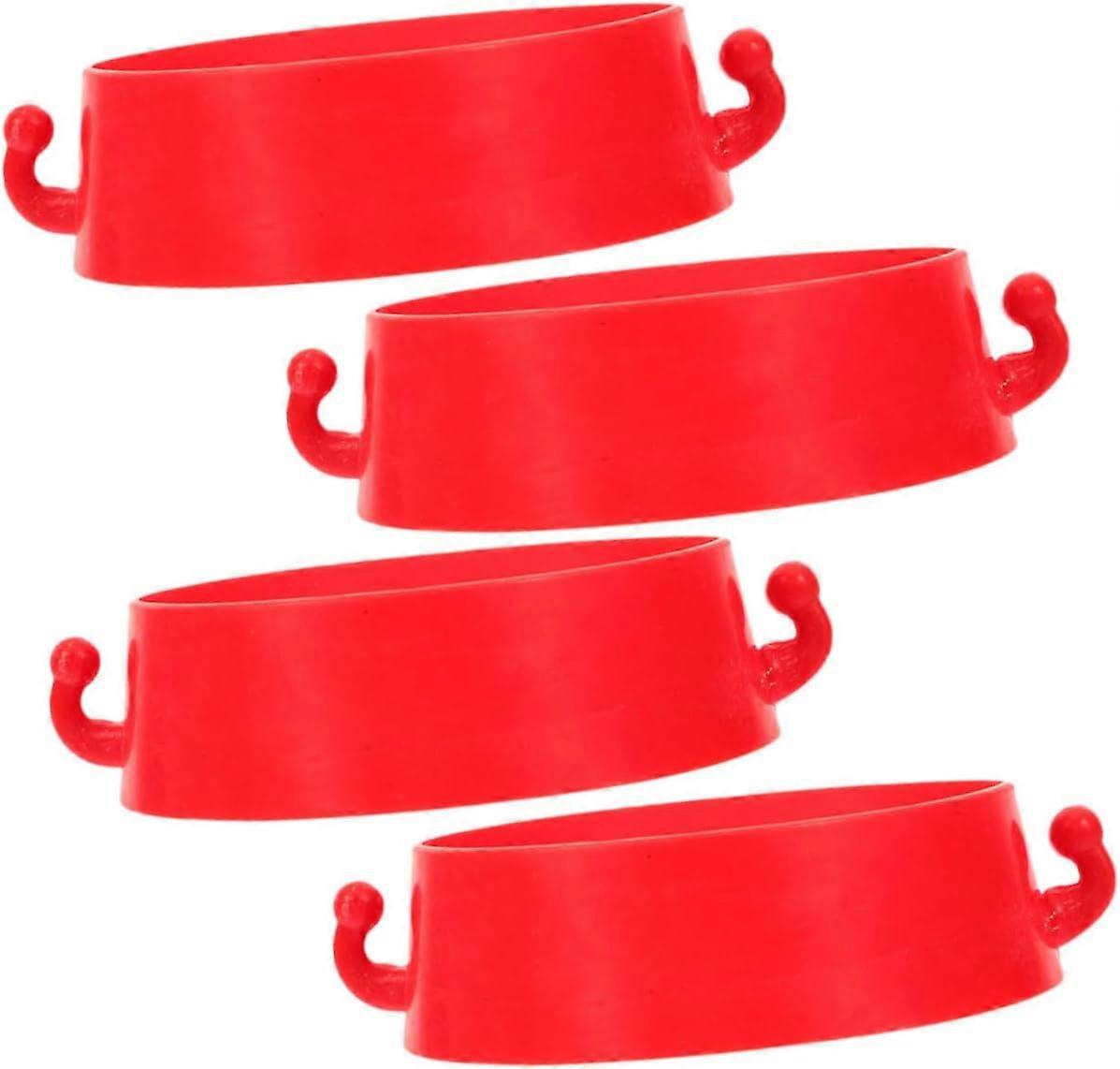 4pcs Plastic Ring Traffic Cone Connector for Road Construction Safety Parking Barrier