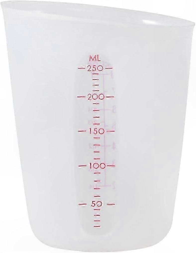 Graduated Silicone Measuring Cups for Epoxy Resin Mixing and Casting Projects, 250ml