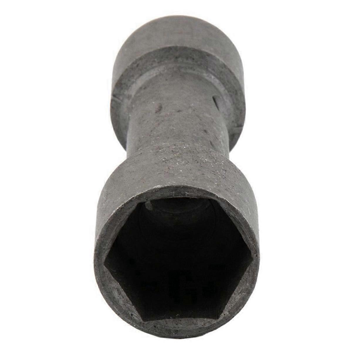 2X Double End Tool Socket Hexagonal Key Box Spark Plug Repair 19mm 21mm Gray