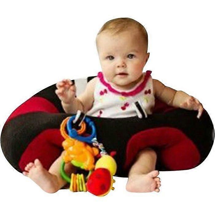 Baby bouncer chair Cb aassis comfort soft velvet toy support for sitting in the house 45*30CM 3-16 months (black)