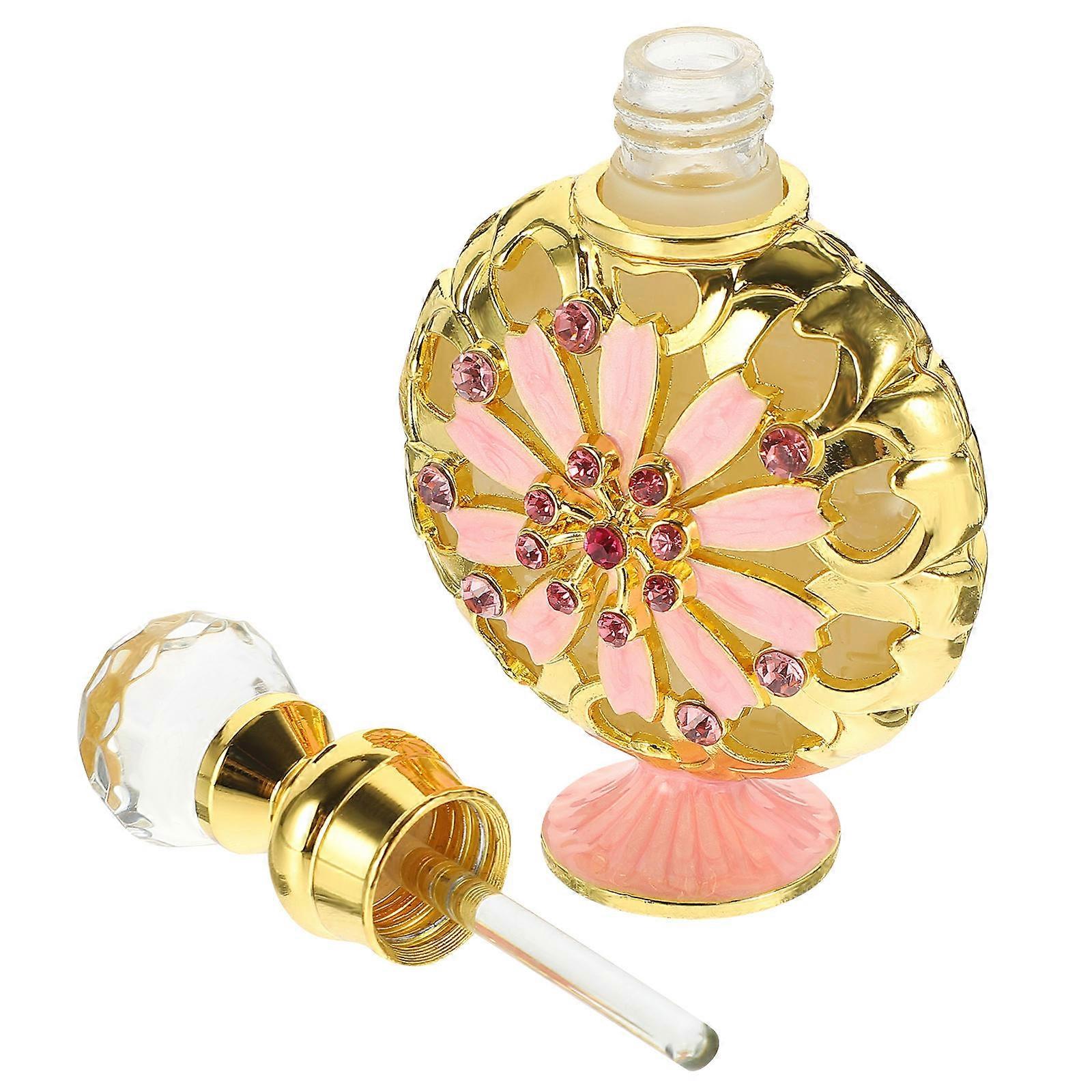 Refillable Decorative Perfume Bottle Leak Proof Glass Container for Essential Oil, Lotion, and Perfume Storage – Stylish Small Bottle for Travel and