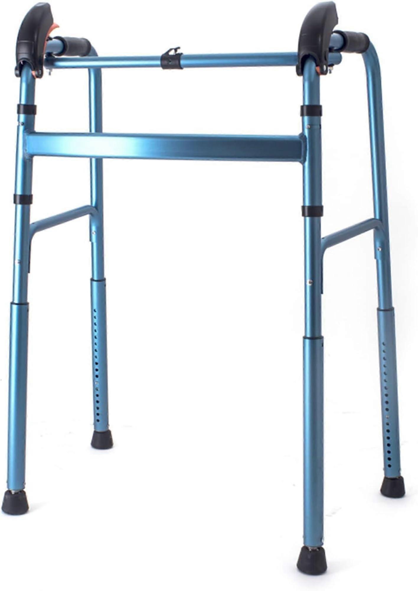Lightweight Aluminum Folding Walker with Stair Climbing Assistance