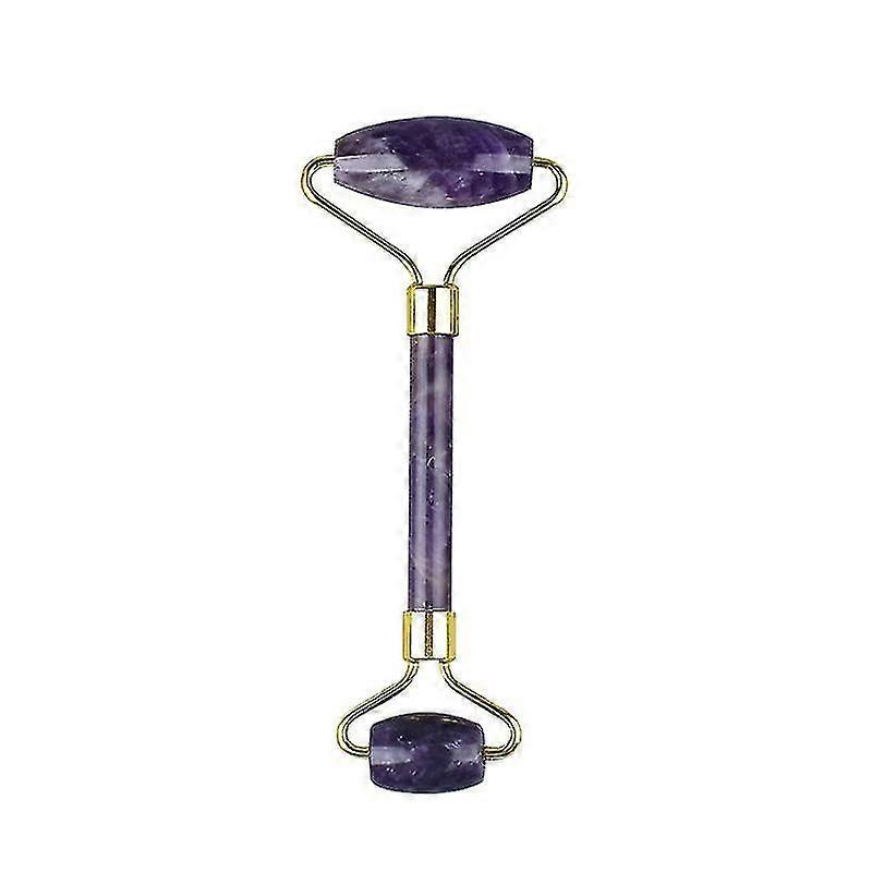 Amethyst Facial and Body Massage Tools, Roller + Scraping Board, Portable and Durable, Usable on Multiple Body Parts