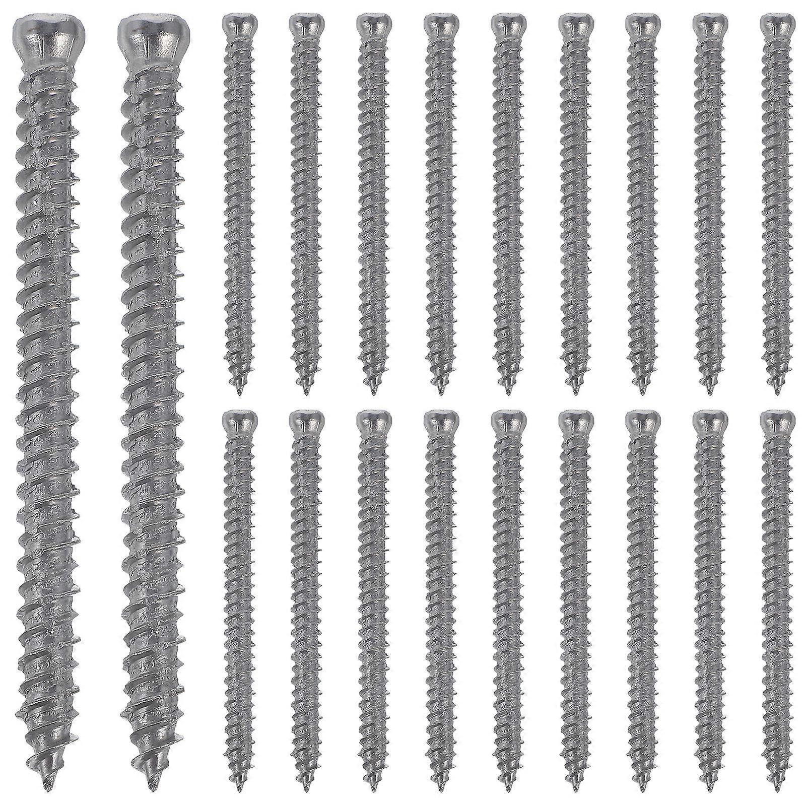 1 Set of Self-tapping Stainless Steel Screws for Home Use Durable Silver Color Suitable for Door
