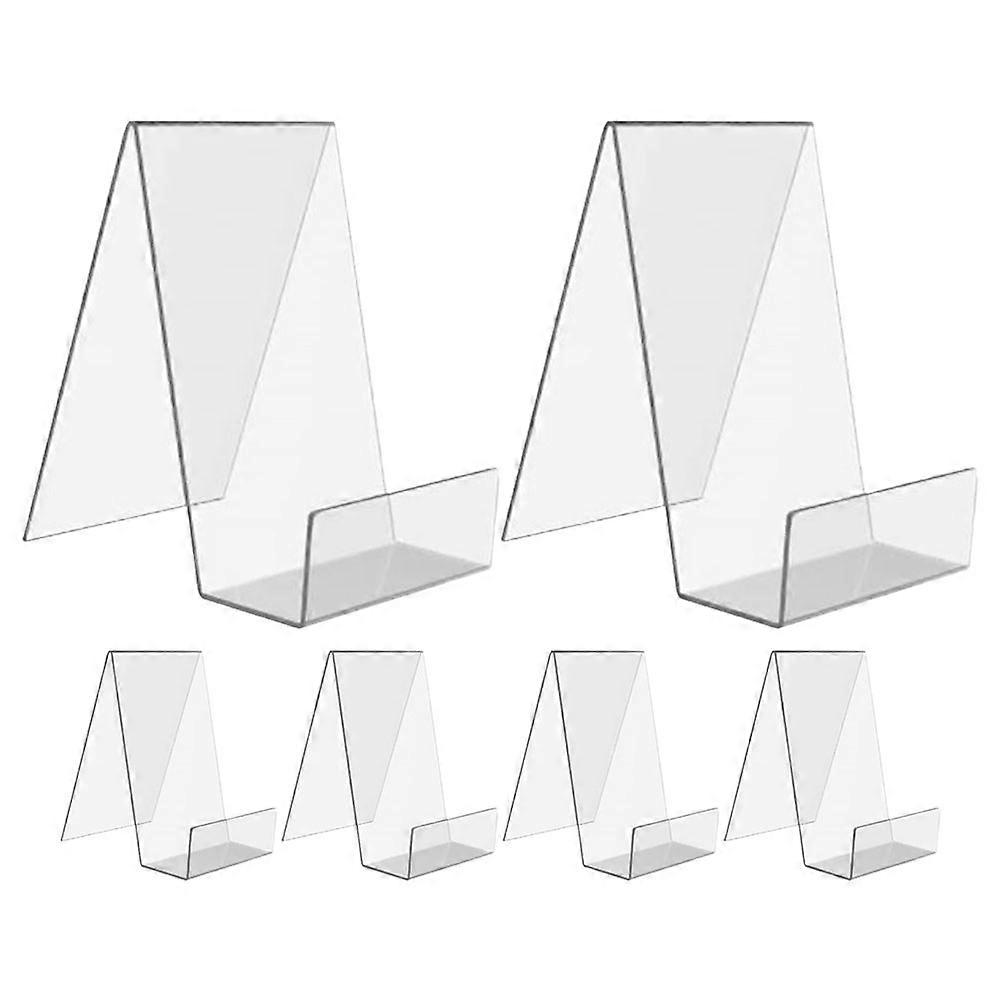 Transparent Book Easel For Home Use 6Pcs Multifunctional Display Rack With Stable Structure For Books
