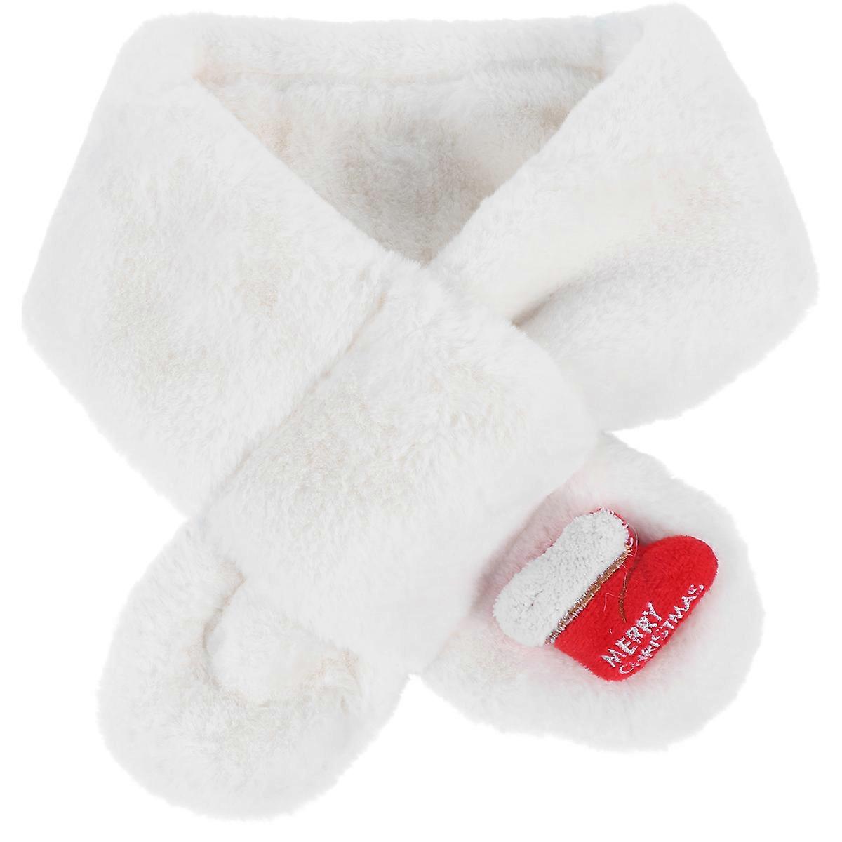 Neck Warmer For Kids Plush Material For Winter Wear Elegant Design 1 Pc