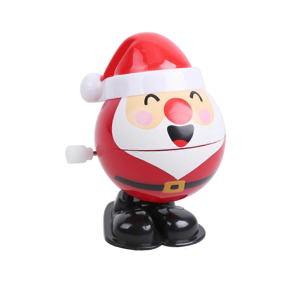 2Pcs Assorted Jumping Santa Clockwork Toys For Children Christmas Party Favors 4X4X6.5Cm Fun Props