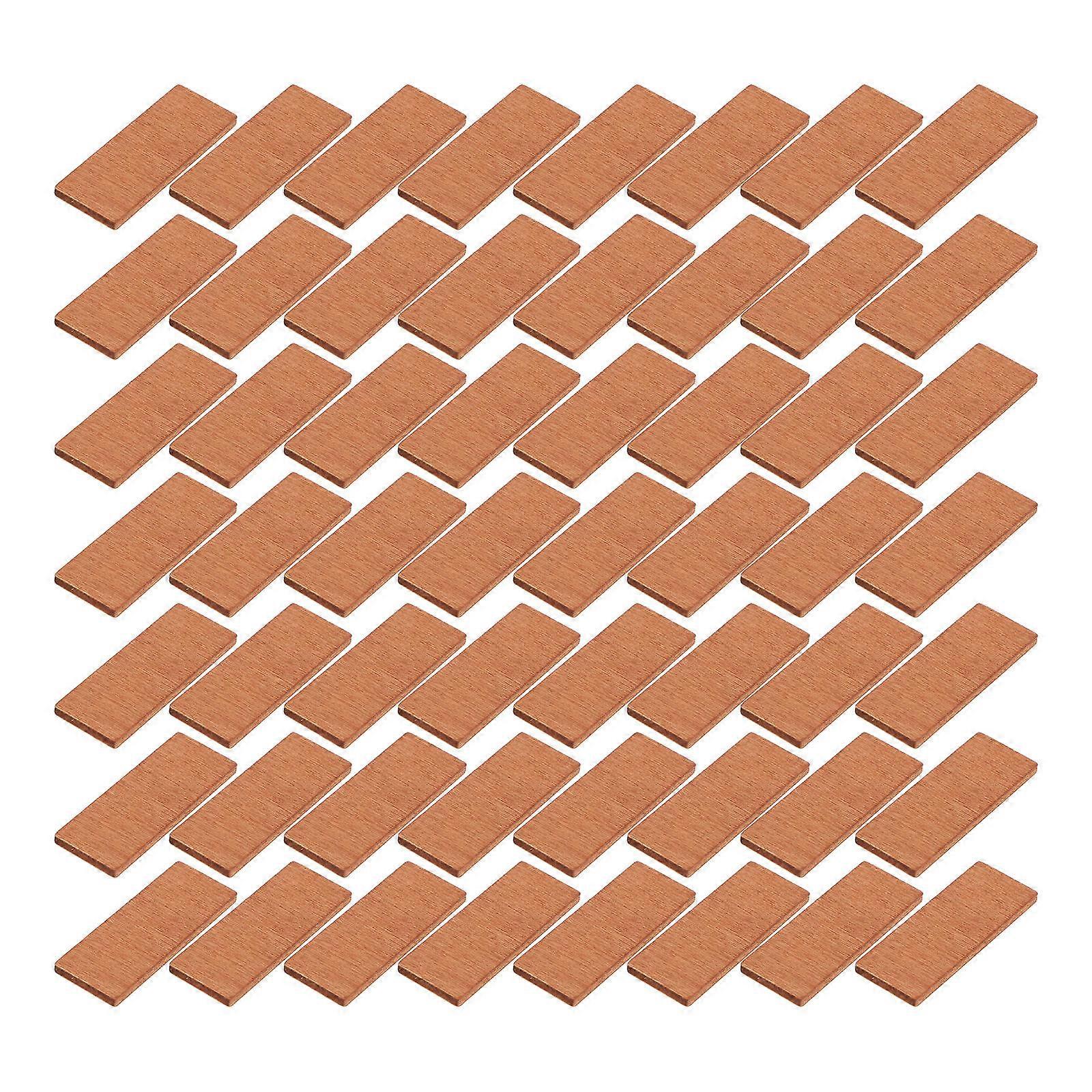 200pcs Scale Geometric Light Brown Dollhouse Accessories for Realistic Home Decor & Miniature Model Enhancements