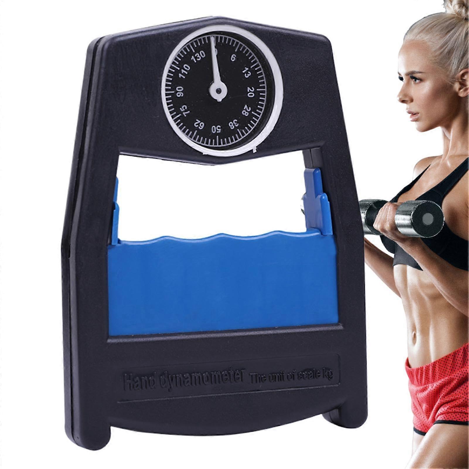 Grip Force Tester Finger Arm Trainer for Strength Training, Adjustable Hand Grip Exerciser, Blue, Ideal for Sports and Schools